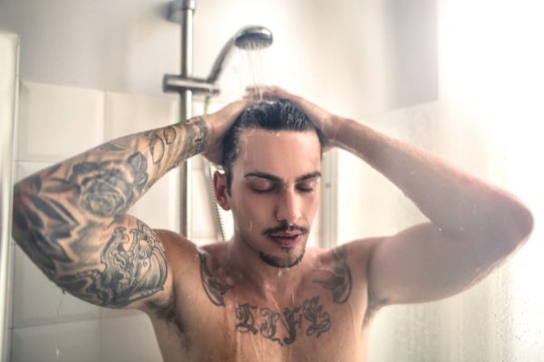 warm up in the shower before pumping your penis