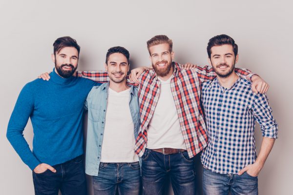 group of men who use penis pumps