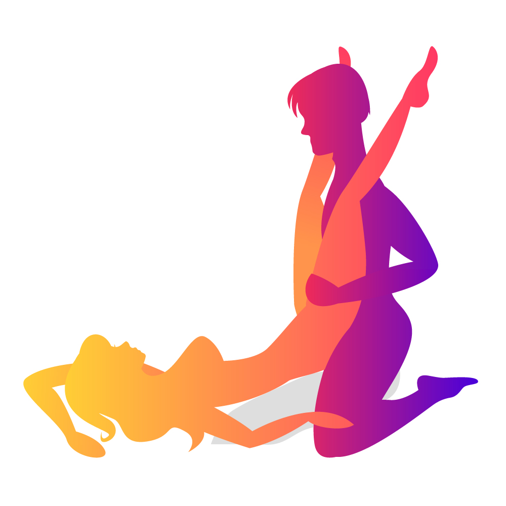 The over-the-shoulder-holder sex position for small penis