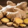 ginger and slices of ginger on a table