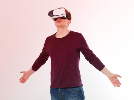 man in vr goggles