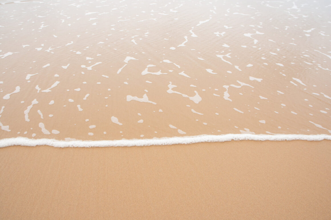 waves on a beach