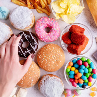 a table full of sweets