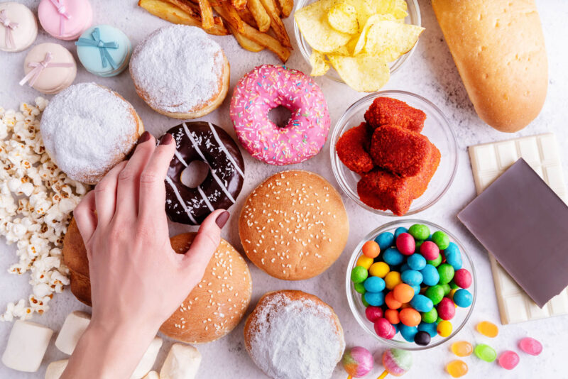 a table full of sweets