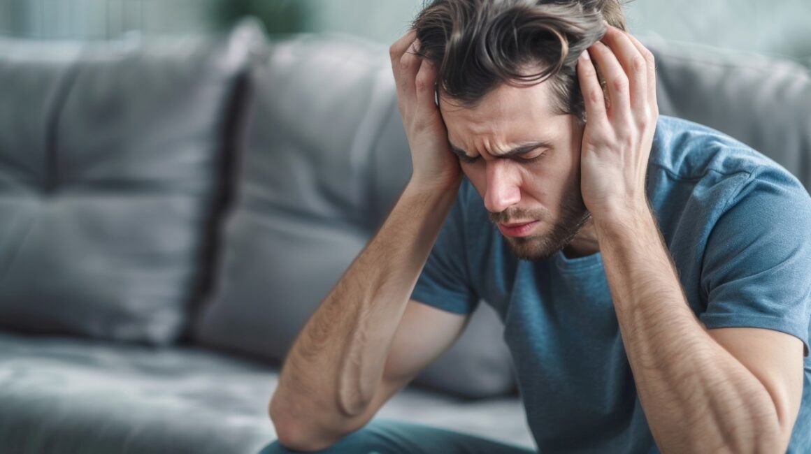 man with worried look on his face