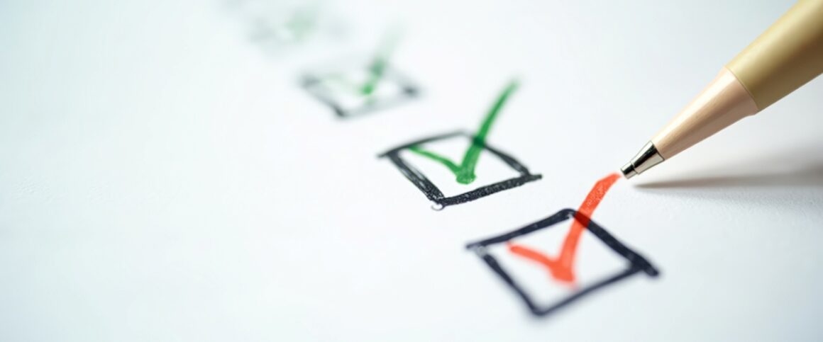 checklist on white paper